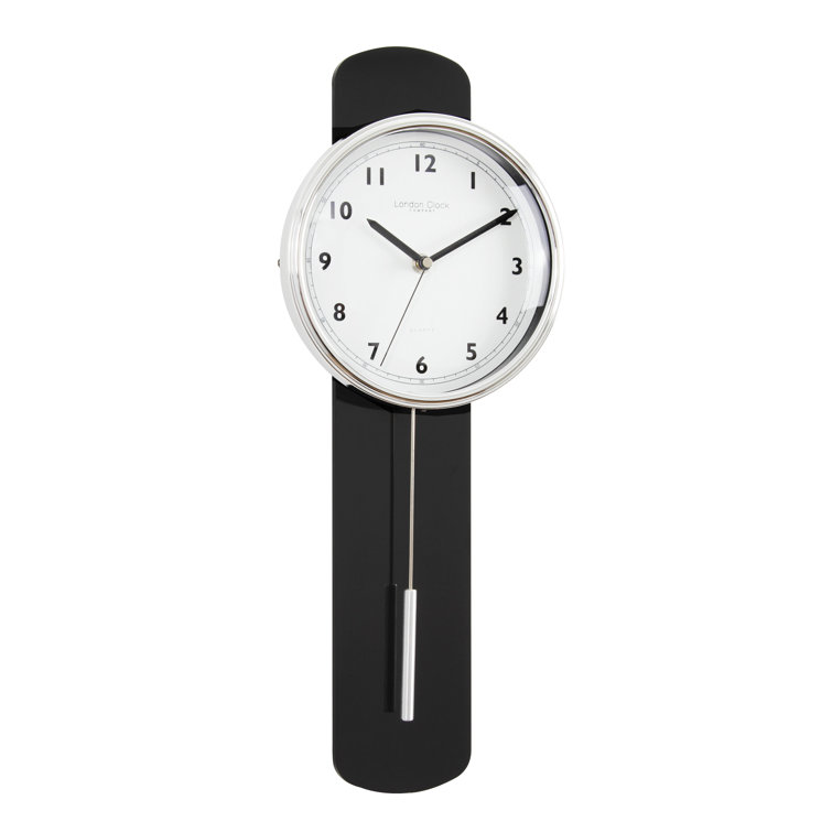 London Clock Company Contemporary Pendulum Wall Clock Wayfair.co.uk